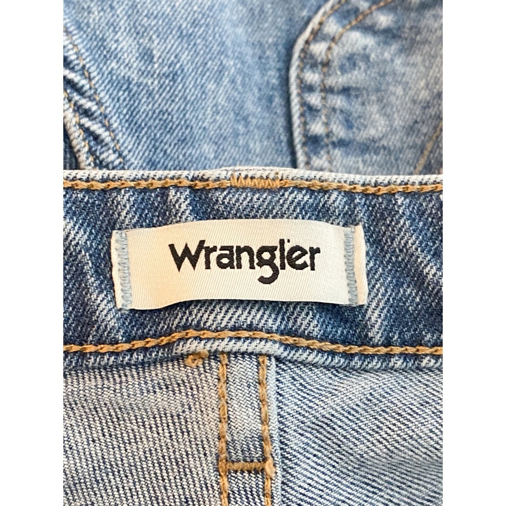 Wrangler Womens Carpenter Jeans 28 Blue High Rise Straight Leg Utility 90s Baggy - Picture 13 of 16